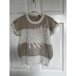 That's Me Vintage 80's Spring Sweater Vest Stranger Things Retro Casual Top L